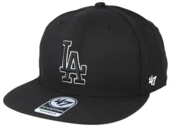 '47 BRAND Los Angeles Dodgers No Shot 47 Captain Black Snapback - 47 Brand