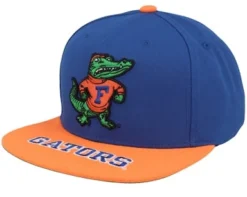 Florida Gators Logo Bill Blue/Orange Snapback - Mitchell & Ness