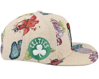 Boston Celtics True Tap Multi/Beige Snapback - Mitchell & Ness 3 Boston Celtics True Tap Multi/Beige Snapback - Mitchell & Ness – Image 3