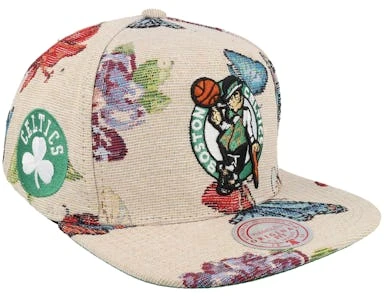 Boston Celtics True Tap Multi/Beige Snapback - Mitchell & Ness 4 Boston Celtics True Tap Multi/Beige Snapback - Mitchell & Ness – Image 4