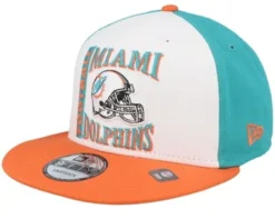 Miami Dolphins 9FIFTY Retrosport D3 White/Orange/Teal Snapback - New Era