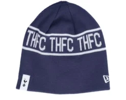 Tottenham Hotspur Wordmark Skull Beanie Royal/White Beanie - New Era
