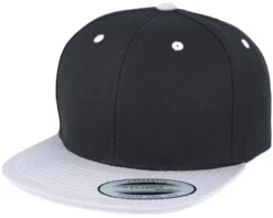 Kids Youth Black/Silver Snapback - Yupoong