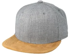 Blank Suede Grey Snapback - Equip