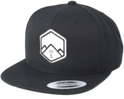 WS Badge Black Snapback - Wild Spirit