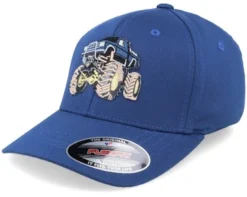 Kids Big Wheels Monster Truck Royal Blue Flexfit - Kiddo Cap